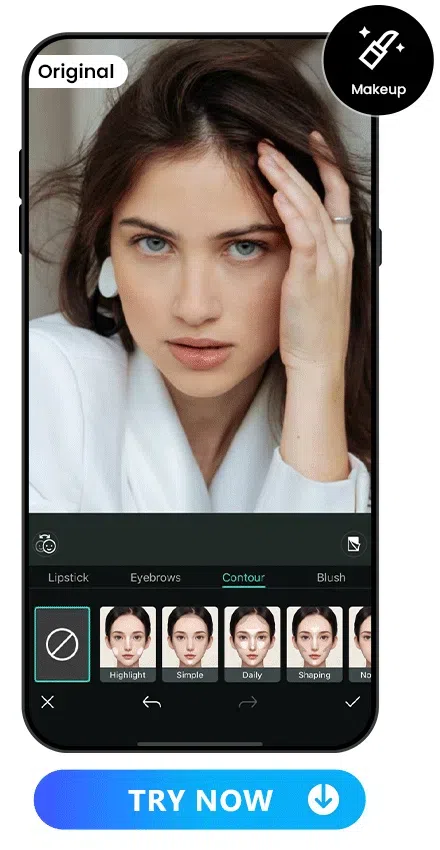 apply charm contour style to a woman's photo